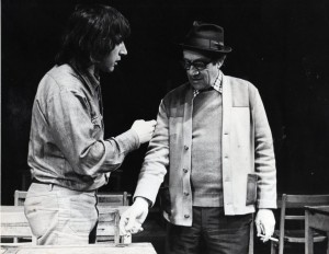 Trevor Griffiths and Jimmy Jewel in rehearsal